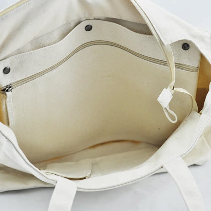 Muji MUJI bag canvas shoulder bag computer bag cotton canvas tote bag ...