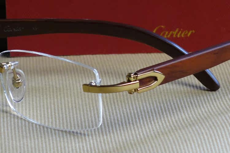 cartier glasses wooden frames