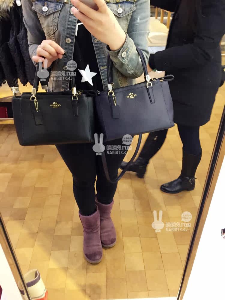 Nwt Coach F34672 Christie Carryall Crossgrain Leather-grey Birch  (retail$450.00)