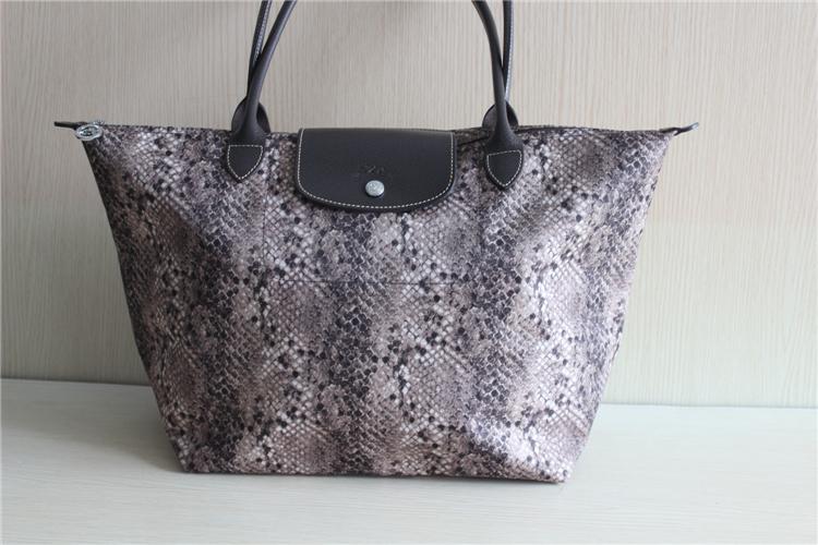 longchamp snake print bag